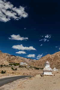 Scenic view of desert against sky