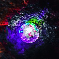 Close-up of multi colored light