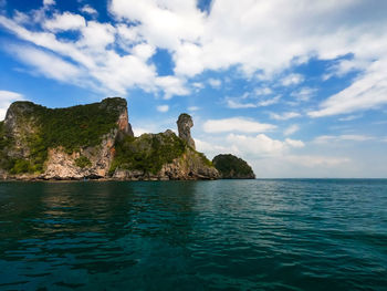 Scenic view of sea against sky