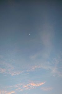 Low angle view of cloudy sky