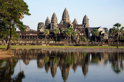 Angkor wat against sky