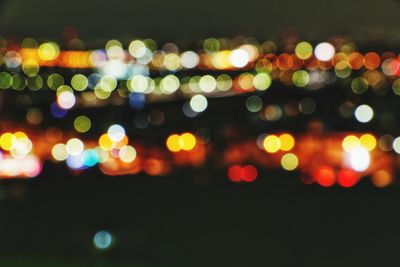 Defocused lights at night