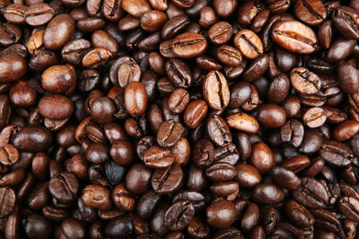 Full frame shot of coffee beans