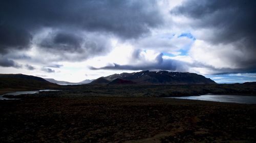 Scenic view of landscape against sky