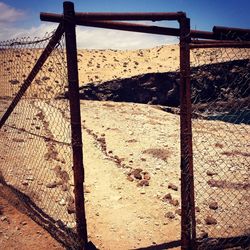 View of chainlink fence