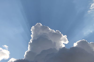 Low angle view of clouds in sky