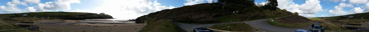 Panoramic shot of mountain range