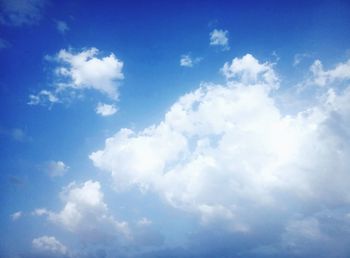 Low angle view of clouds in sky