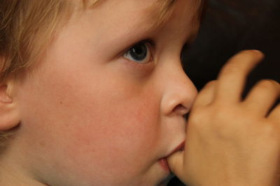 Close-up portrait of child