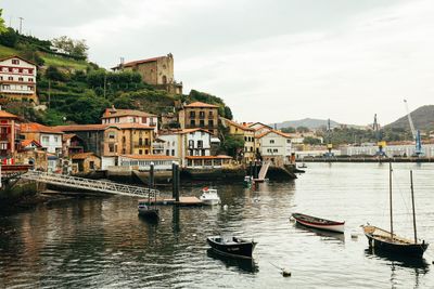 Boats in canal