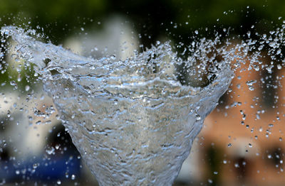 Close-up of wet glass