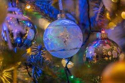 Close-up of christmas decorations