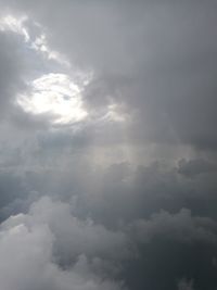 Low angle view of clouds in sky