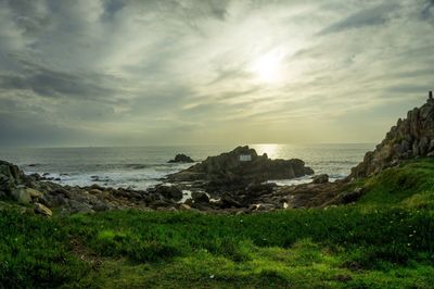 Scenic view of sea against sky