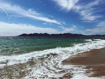 Scenic view of sea against sky