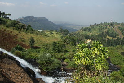 Scenic view of landscape in uganda