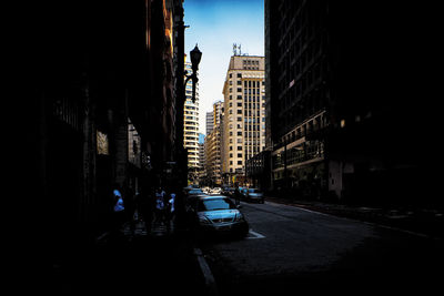 City street with buildings in background