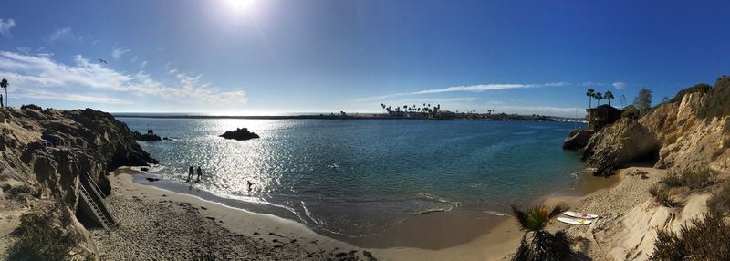 Panoramic view of sea against sky