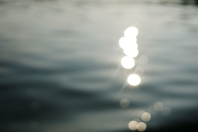 Close-up of sea against blurred background