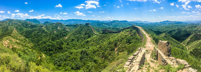 Panoramic view of landscape against sky