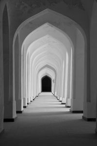 Empty corridor of building