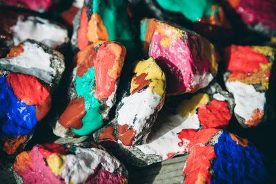 Full frame shot of multi colored candies