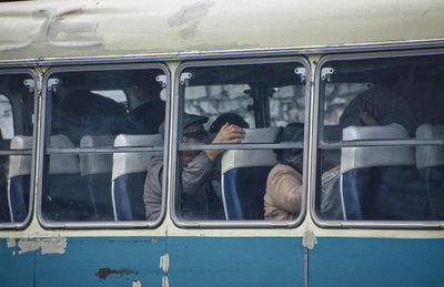 View of train at railroad station