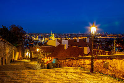 Panoramic view of the old town of prague.