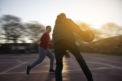 Street basketball game