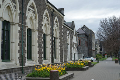 View of street in christchurch city ,new zealand.