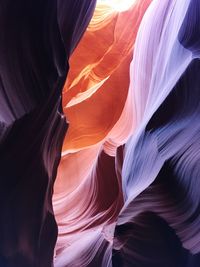 Low angle view of rock formation