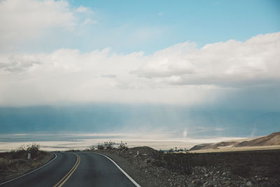 Road against sky