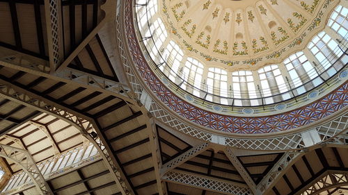 Low angle view of ceiling of building