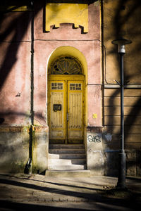 Entrance of old building