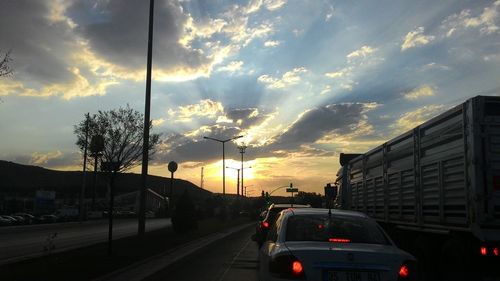 Road at sunset