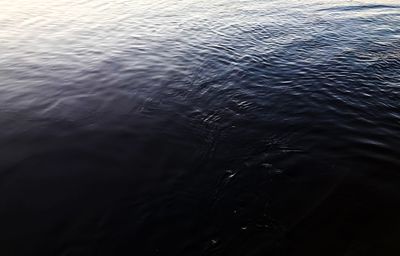 Full frame shot of rippled water in lake