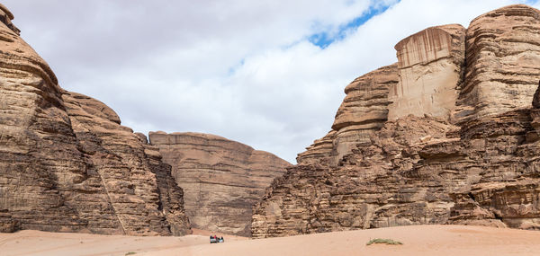 View of rock formations