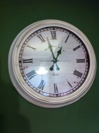 Low angle view of clock