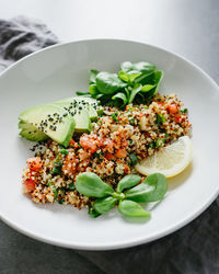 Close-up of salad in plate