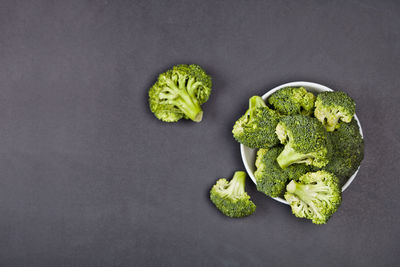 Close-up of broccoli on table