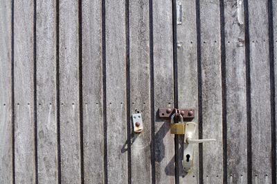 Full frame shot of wooden door