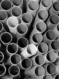 Full frame shot of pipes