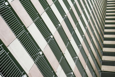 Low angle view of modern buildings in city