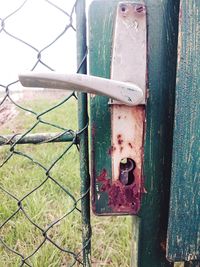 Close-up of rusty metal