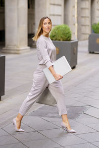 Young woman using mobile phone