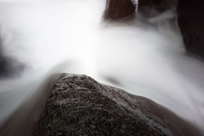 Scenic view of waterfall