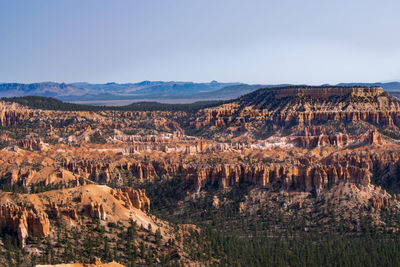 The expansive views in bryce canyon 