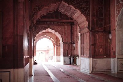 Corridor of historic building