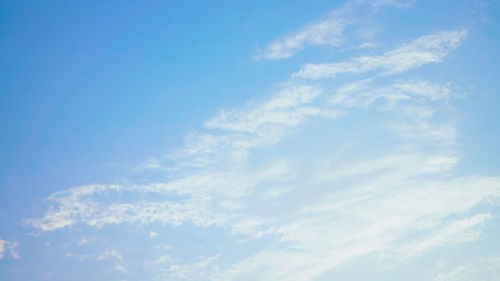 Low angle view of clouds in sky