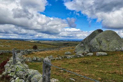 Scenic view of landscape against sky